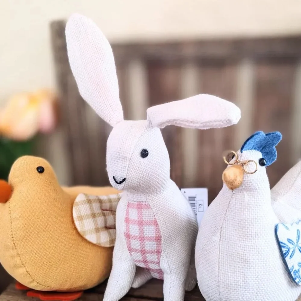 Target Bullseye Playground Stuffed Hen, Rabbit & Duck- Easter Complete Set